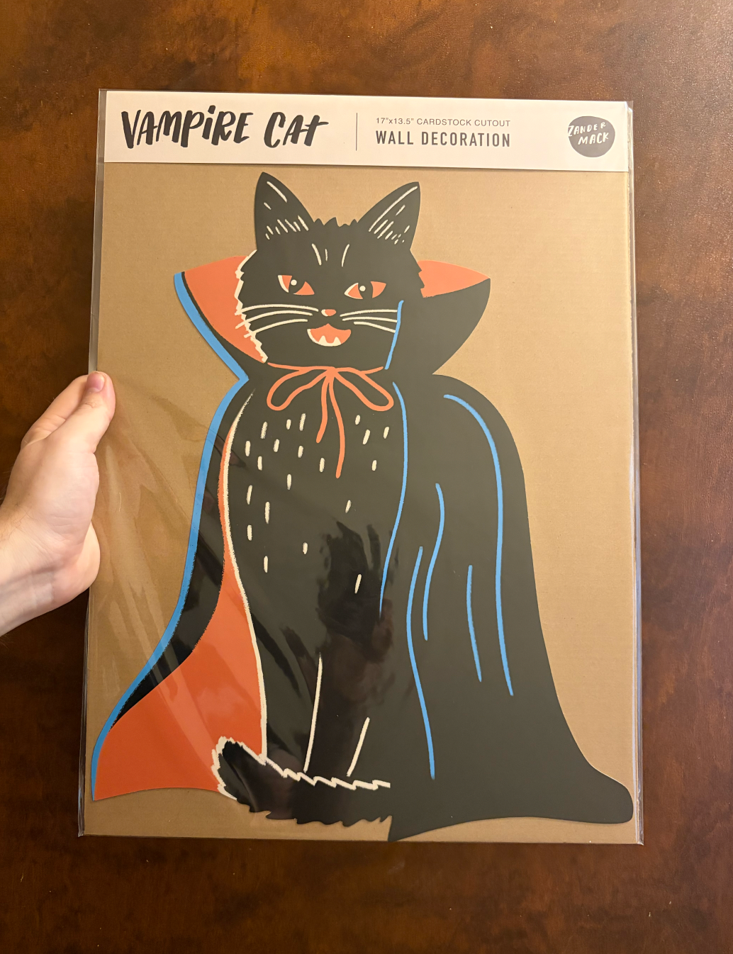 Vampire Cat Cutout Decoration