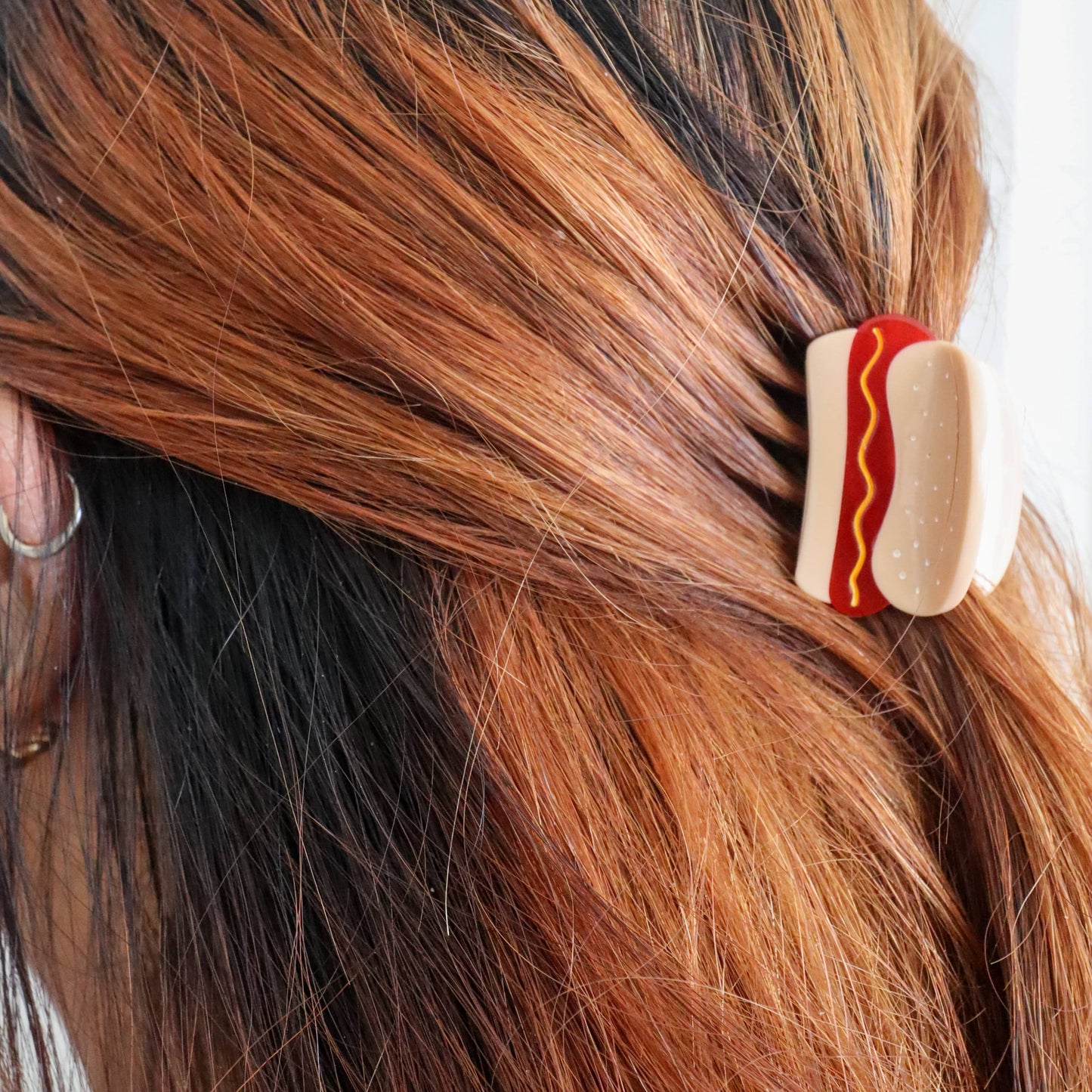 Mini Hot Dog Hair Claw