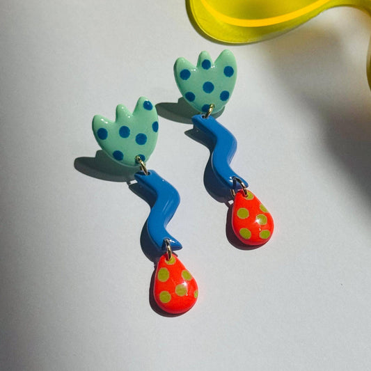 Spotty Tulip Earrings