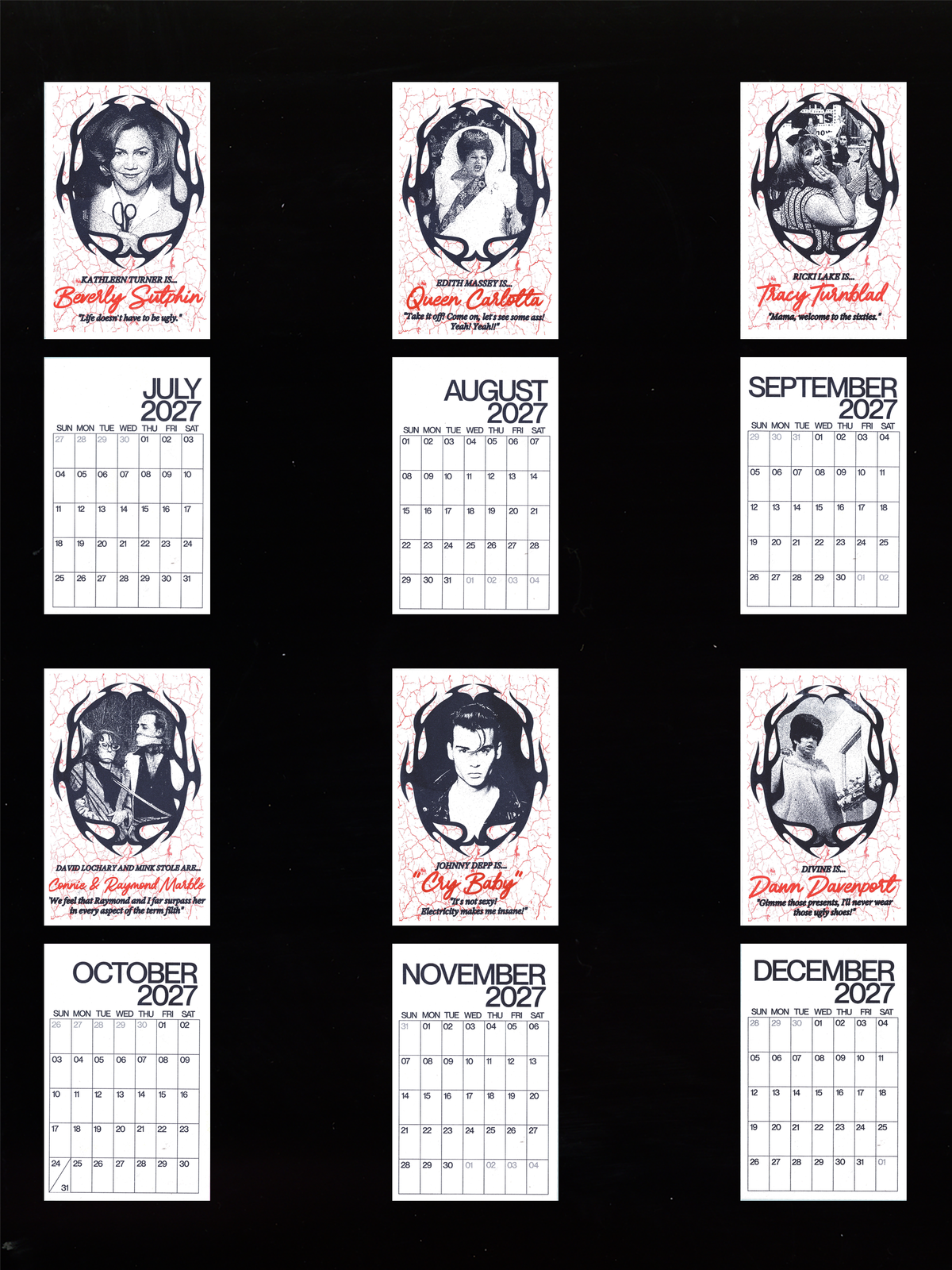 2027 Pope of Trash Risograph Wall Calendar