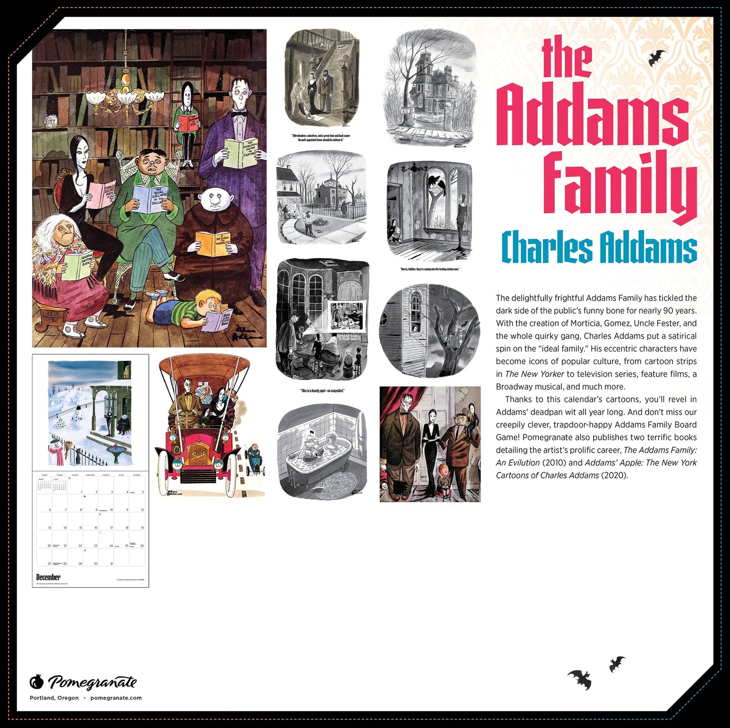 2026 The Addams Family Wall Calendar