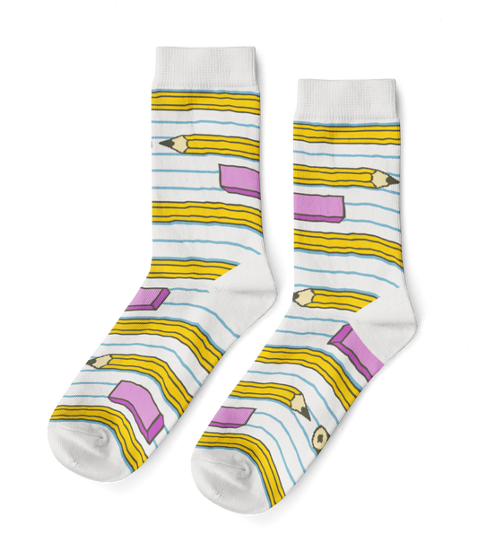 Pencil Small Crew Socks