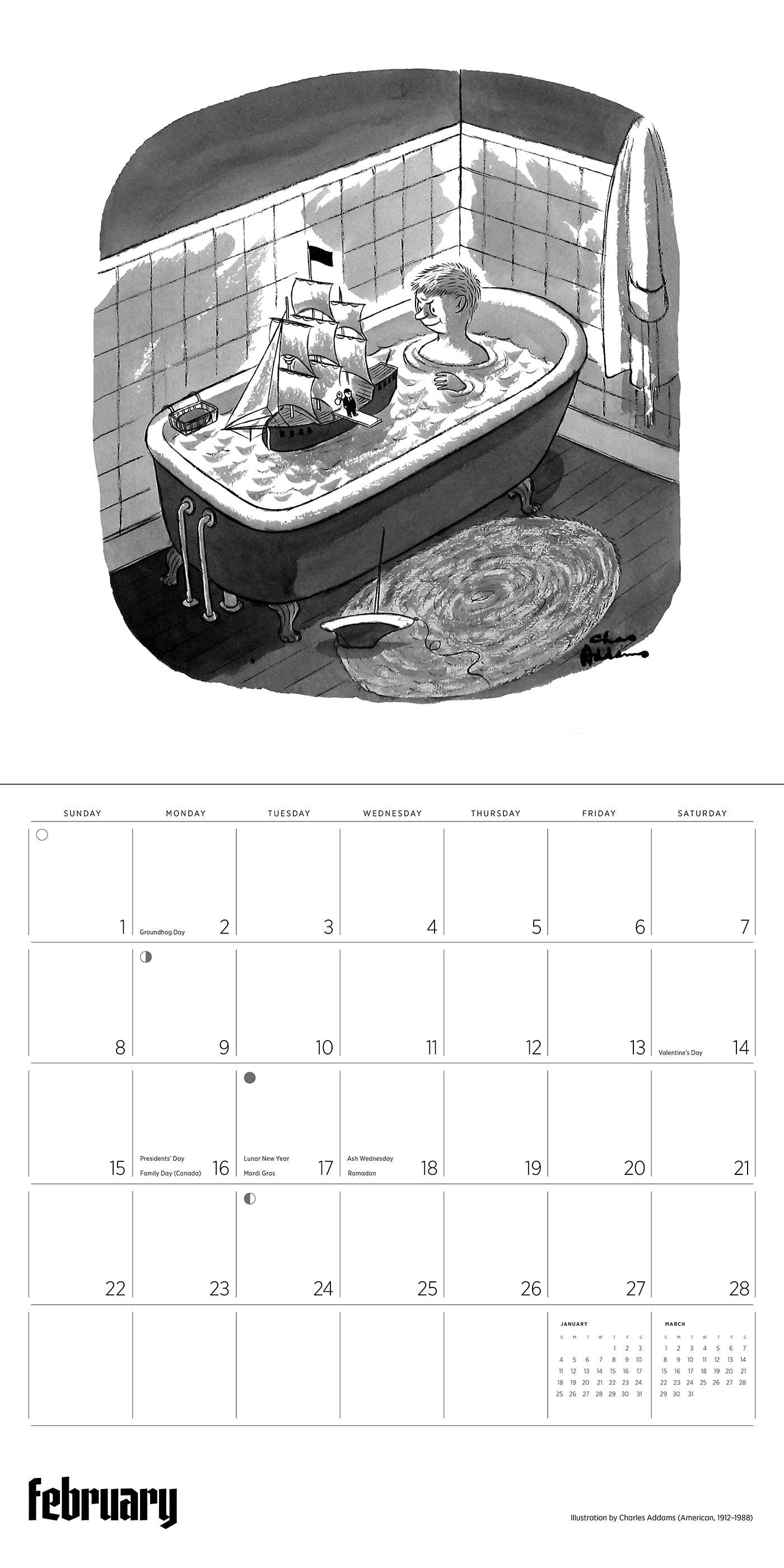 2026 The Addams Family Wall Calendar