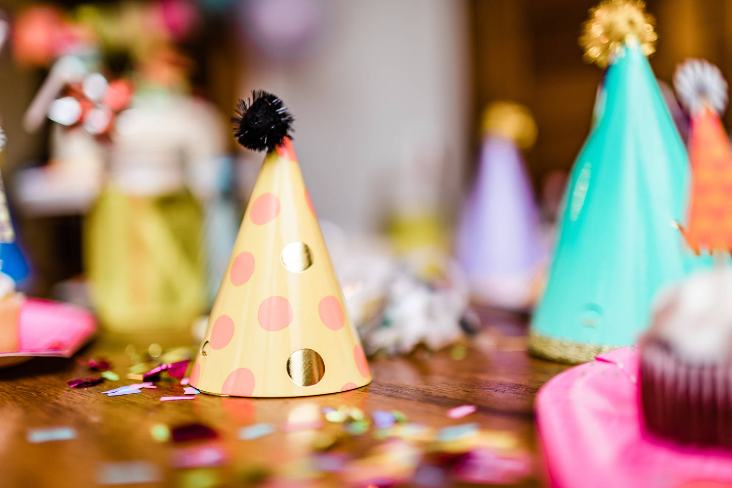 Mini Rainbow Party Hats