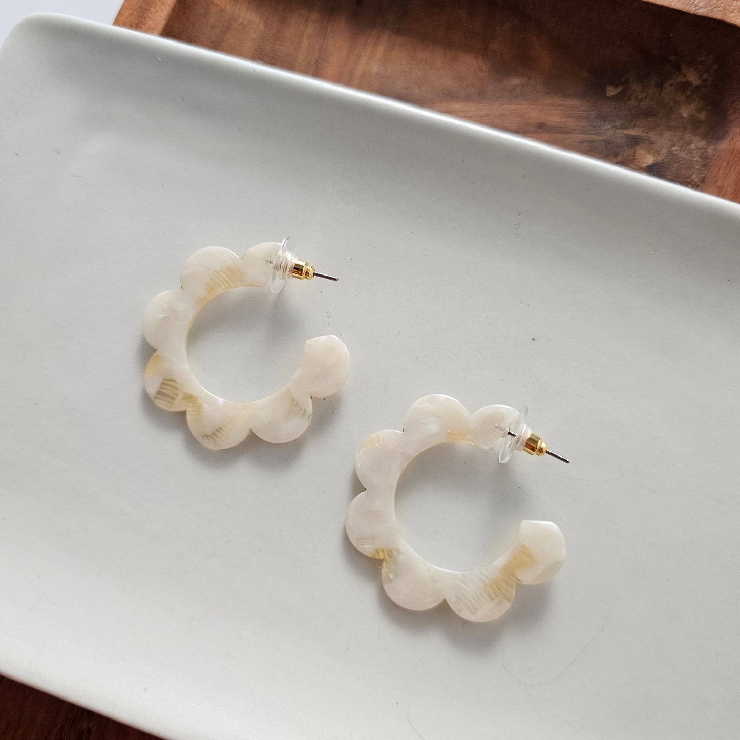 Flora Hoops Earrings