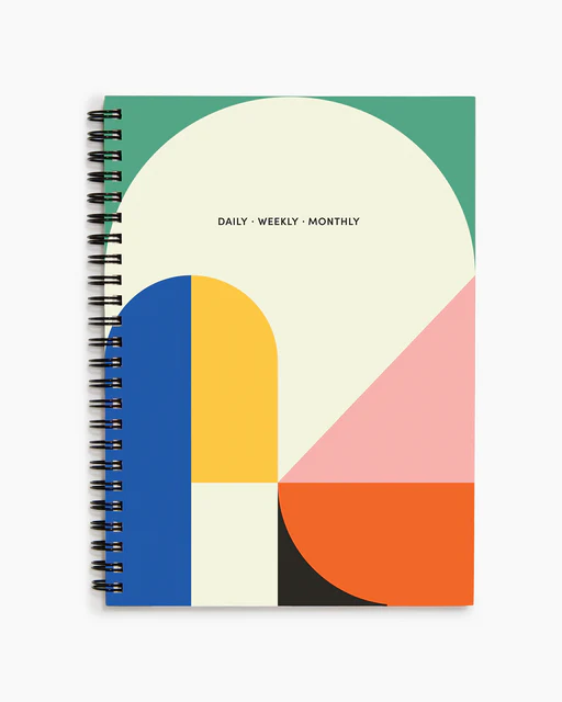 Daily Weekly Monthly Small Planner in Blocks
