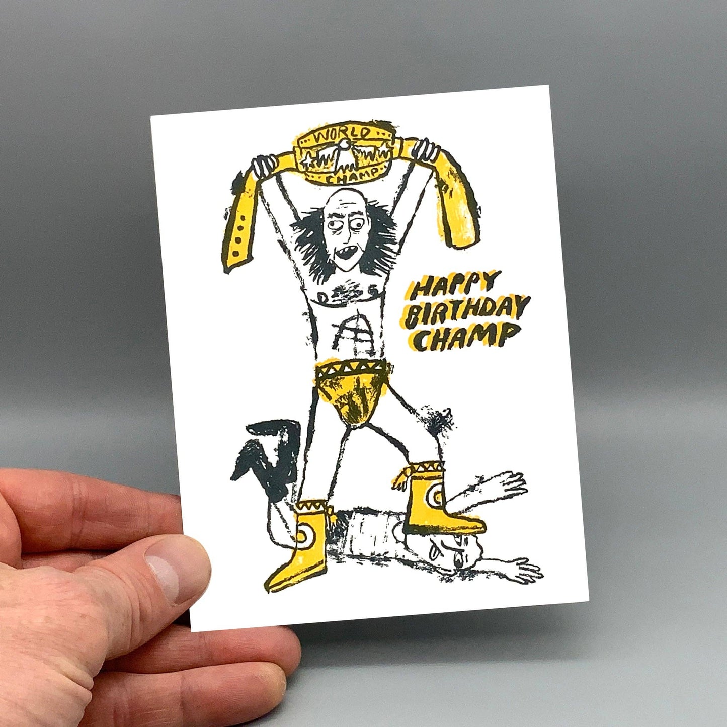 Happy Birthday Champ card