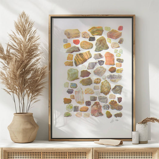 Rocks & Minerals Collection print