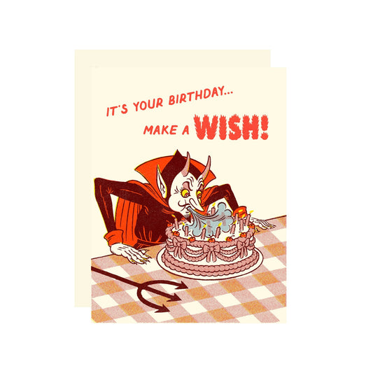 Devil Birthday Wish card - Birthday Card