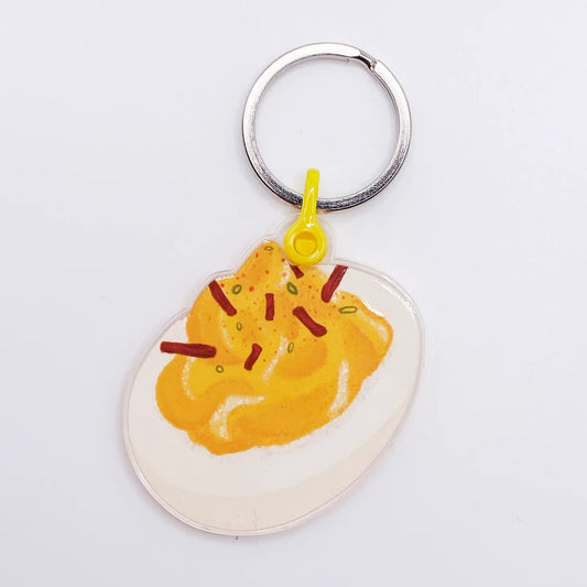 Deviled Egg Keychain