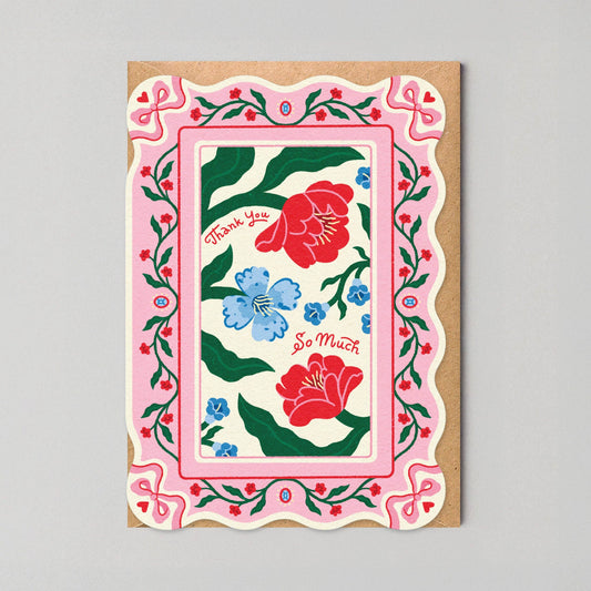 Floral Thank You card