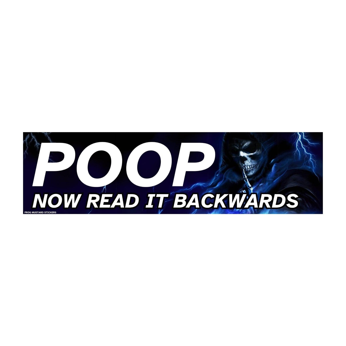 POOP Bumper Sticker