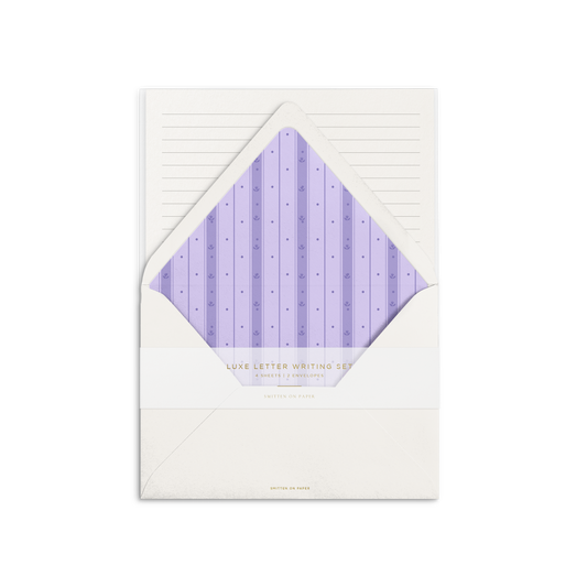 Lavender Ditsy Luxe Letter Writing Set