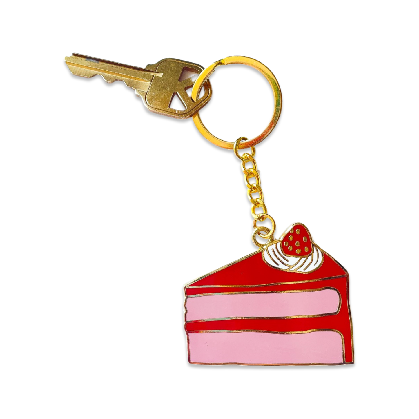 Cake Slice Keychain