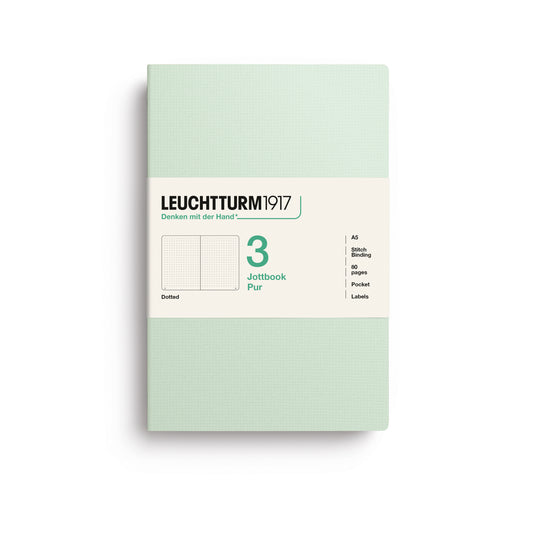 Leuchtturm Jottbook Pur (A5) Pack of 3: Dotted Pages