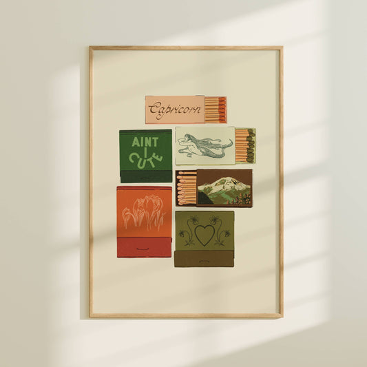 Capricorn Matchbook print