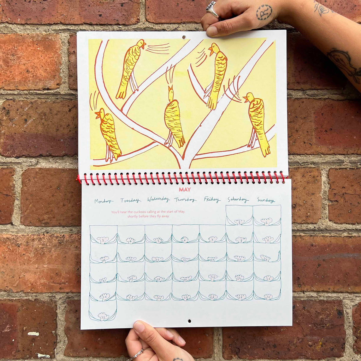 2027 Risograph Illustrated Wall Calendar