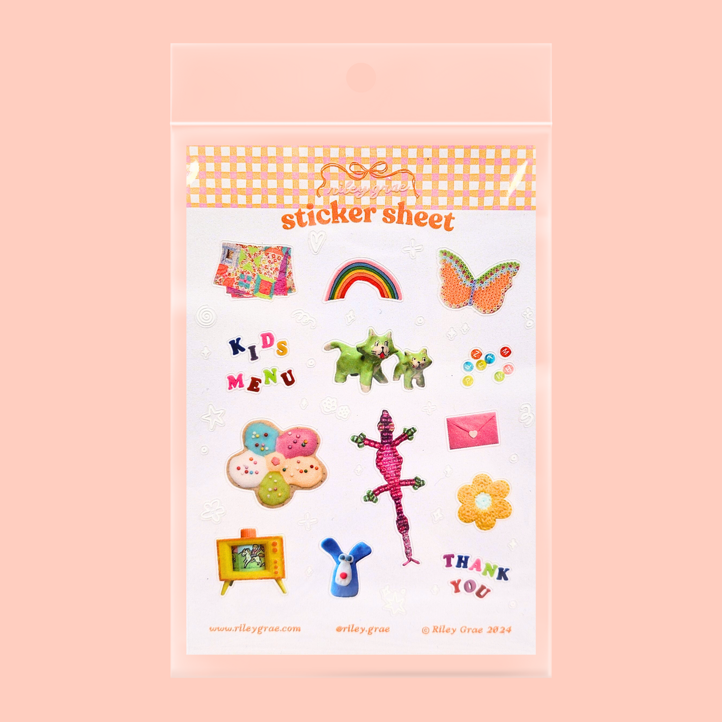Kids Menu Sticker Sheet