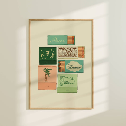 Pisces Matchbook print