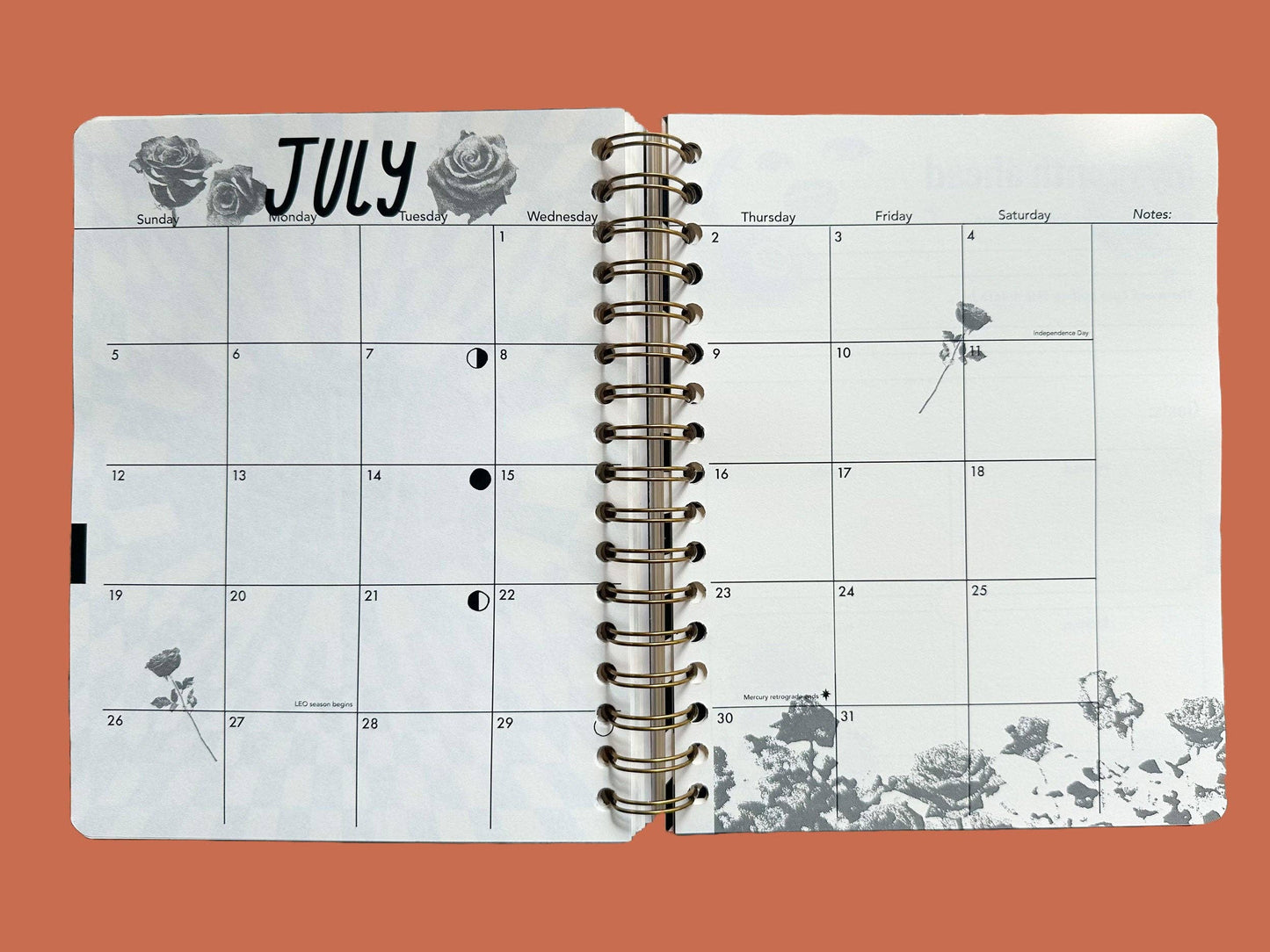 Flower Power Undated Planner