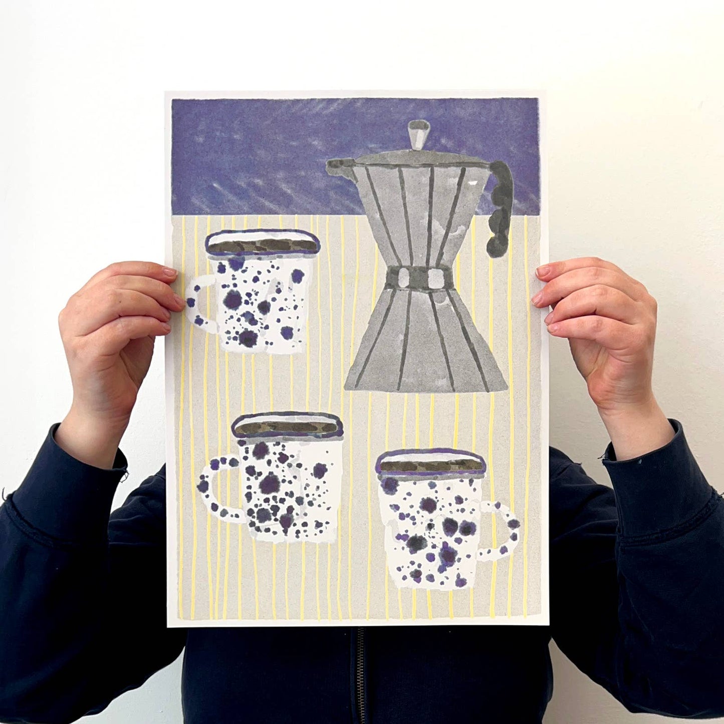 Coffee Pot & Mugs print