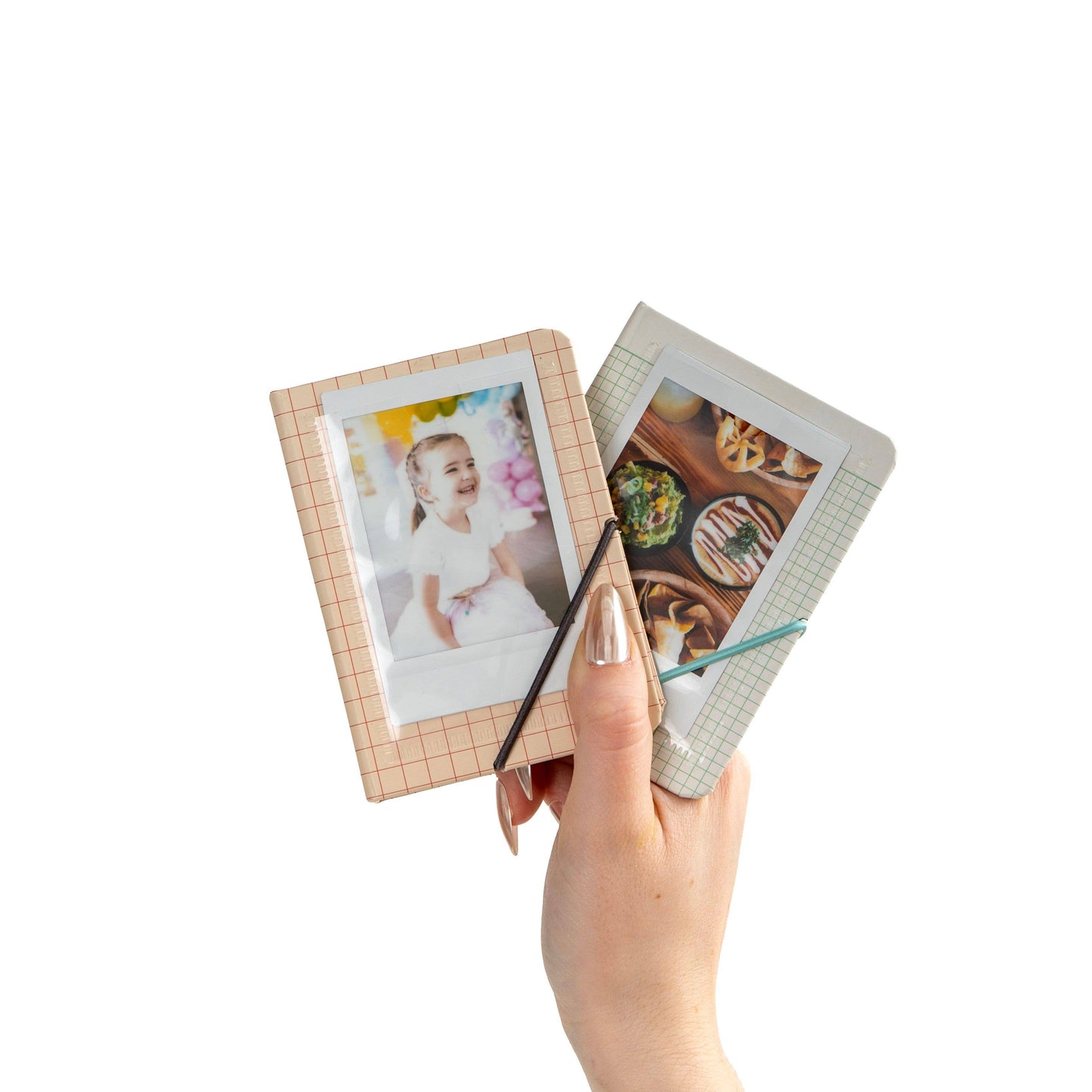 Pink Grid Mini Photo Album