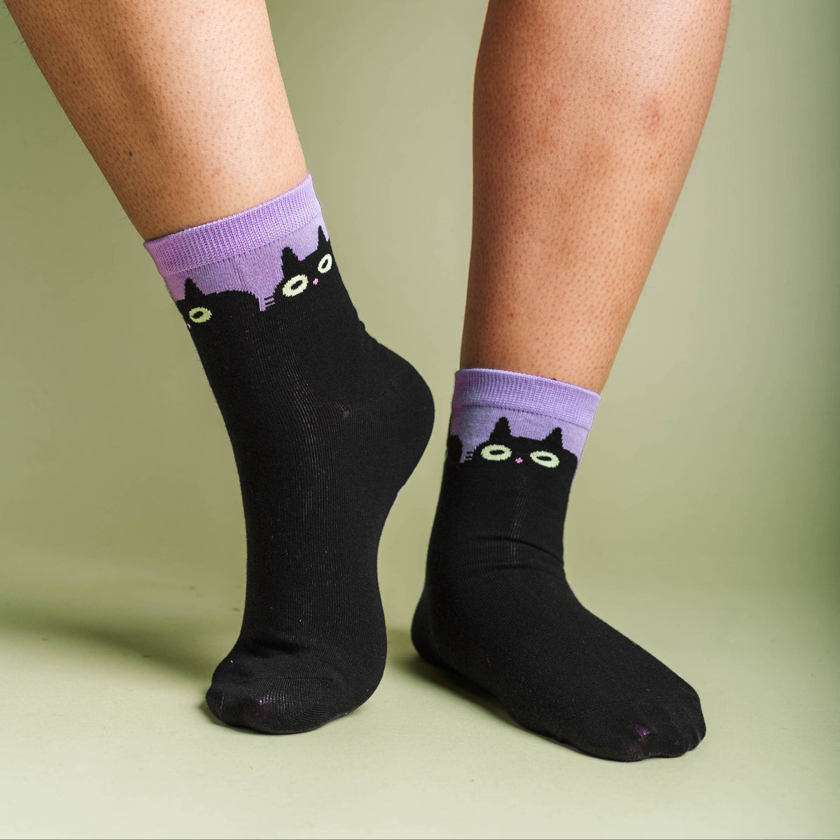 Halloween Black Cat Socks
