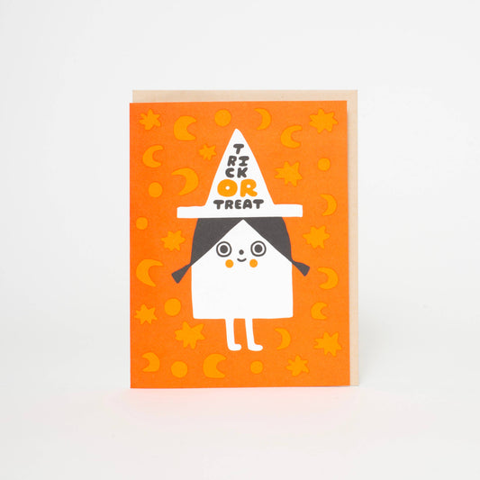 Trick or Treat Witch card
