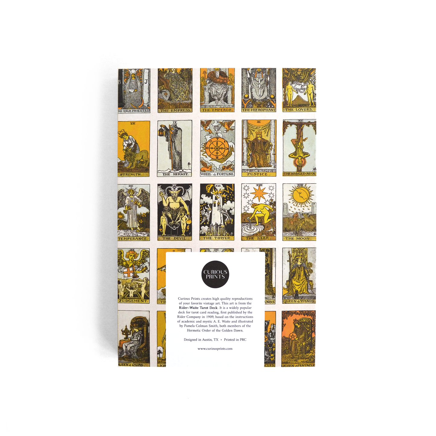 Vintage Tarot Card Notebook