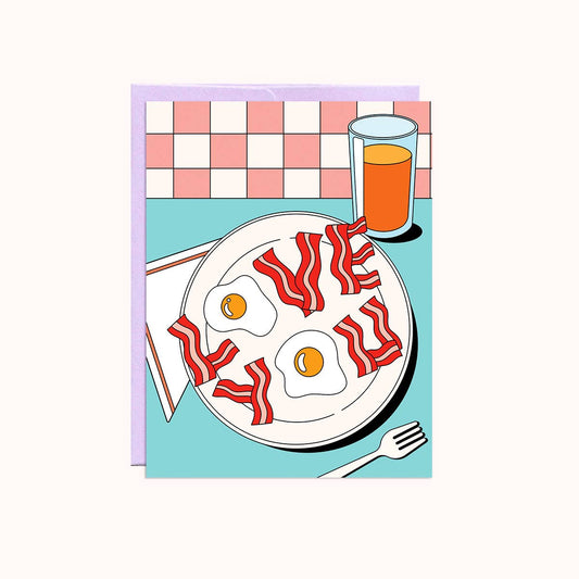 Love You Breakfast card