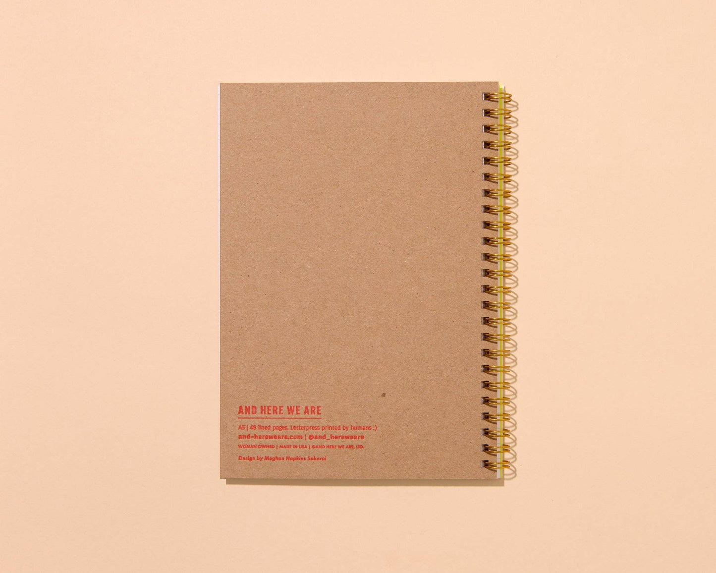 Printemps Tulip Letterpress Spiral Notebook