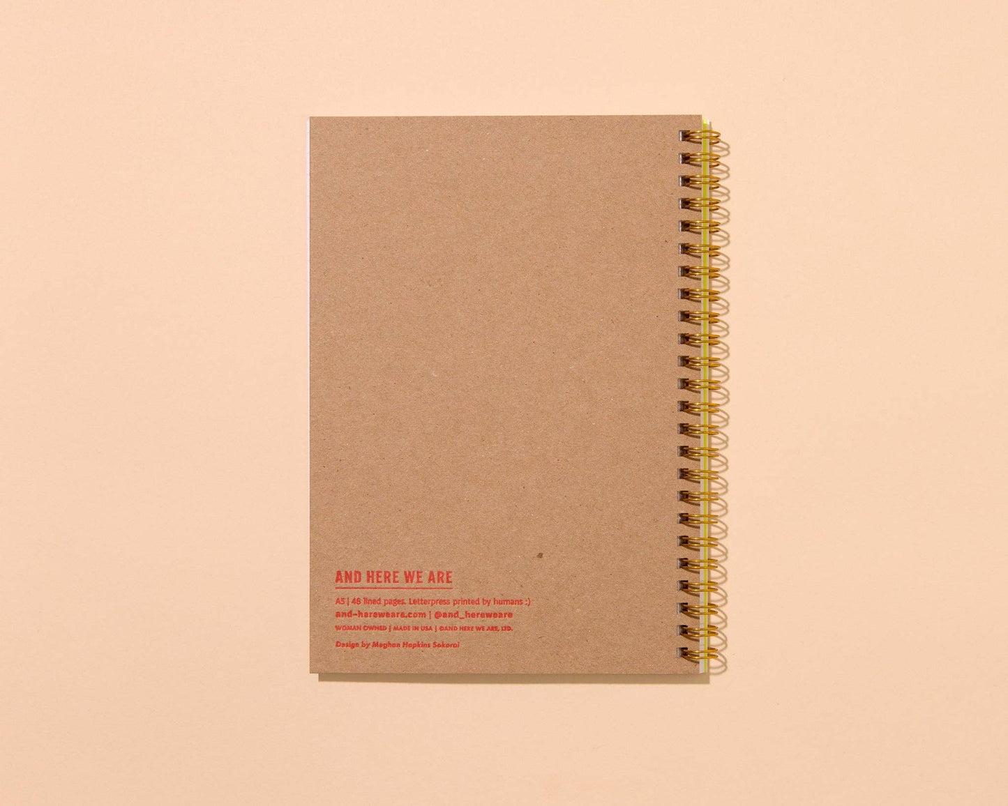 Olives Letterpress Spiral Notebook