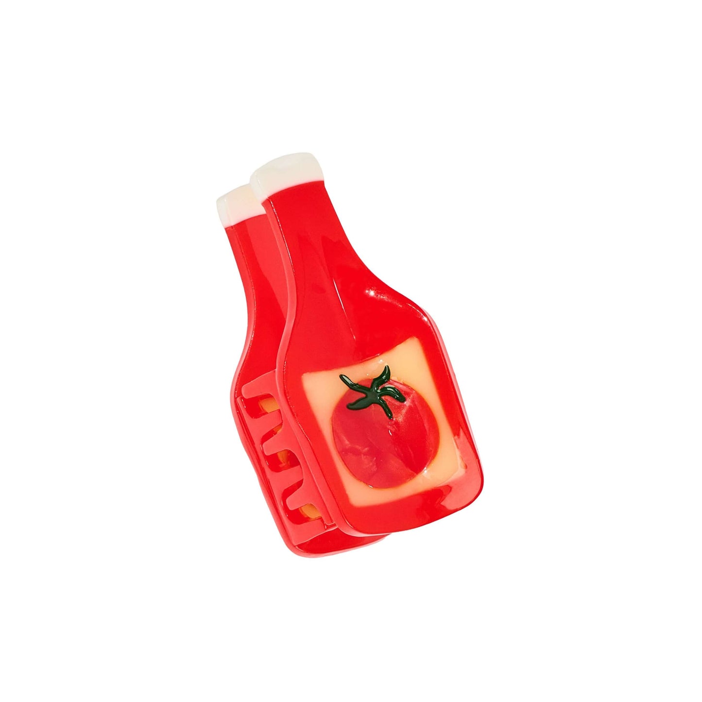 Mini Ketchup Hair Claw Clip