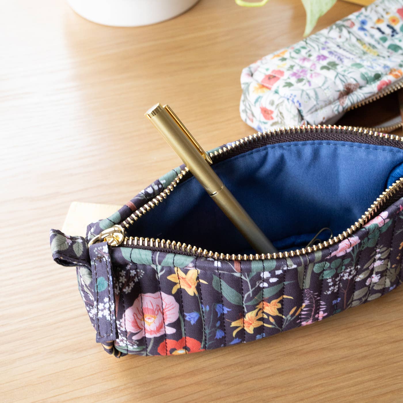 Wildflowers Quilted Pencil Pouch