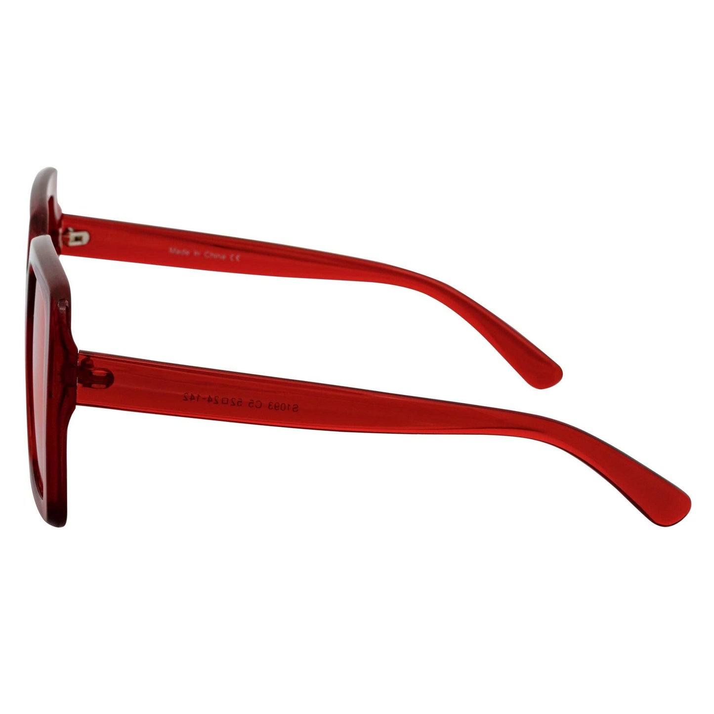 Quad Square Red Sunglasses