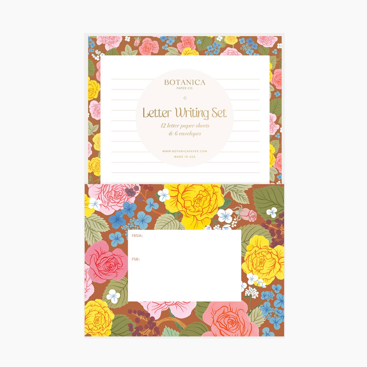 Rose Garden Letter Writing Set