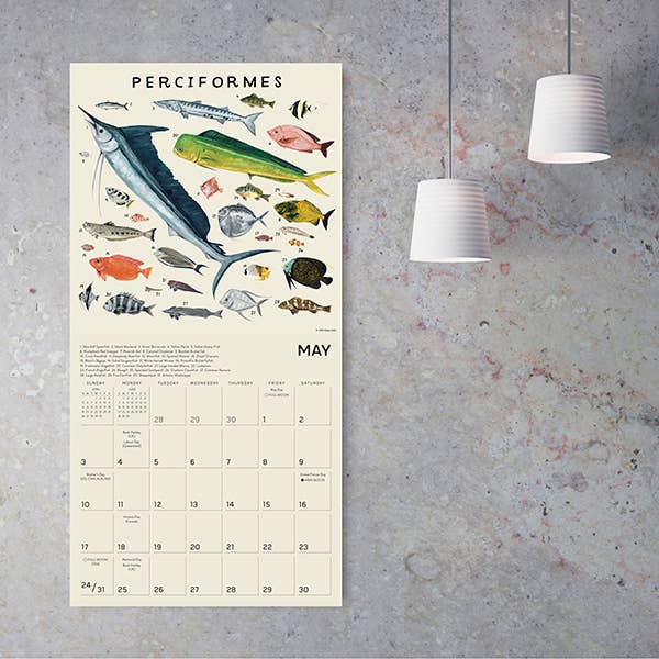 The Illustrated Animal Kingdom 2026 Wall Calendar