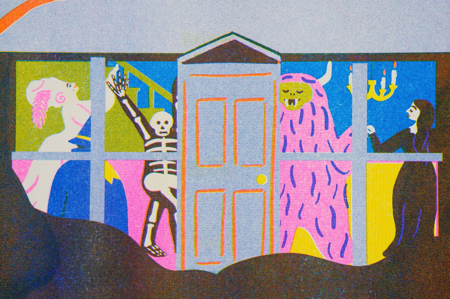 Haunted House Print