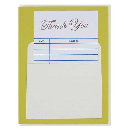 Library Thank You card