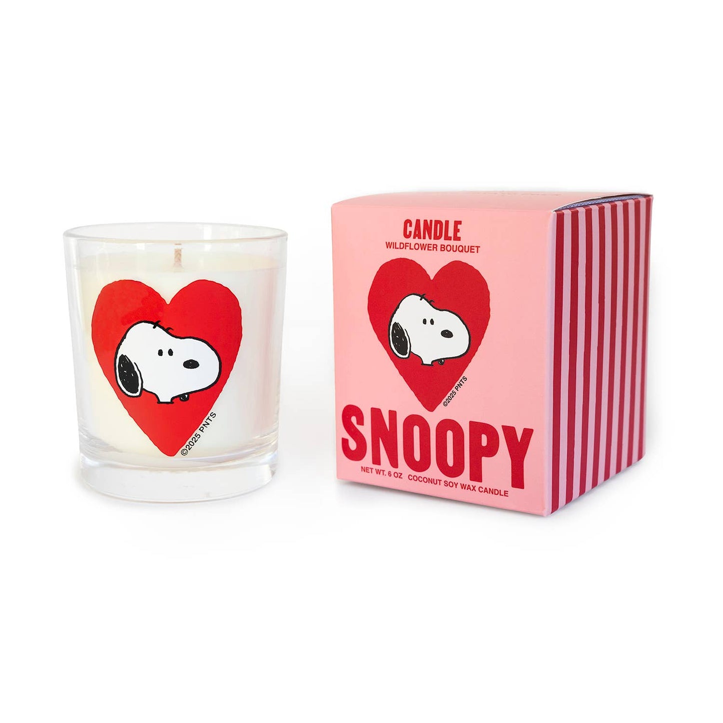 Snoopy Heart Valentine Candle