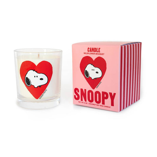 Snoopy Heart Valentine Candle