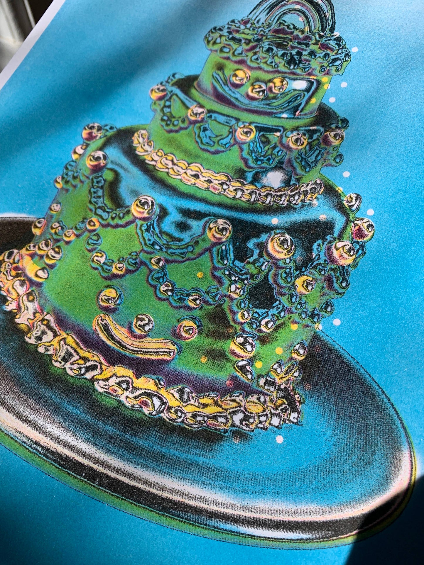 Gremlin Chrome Cake print