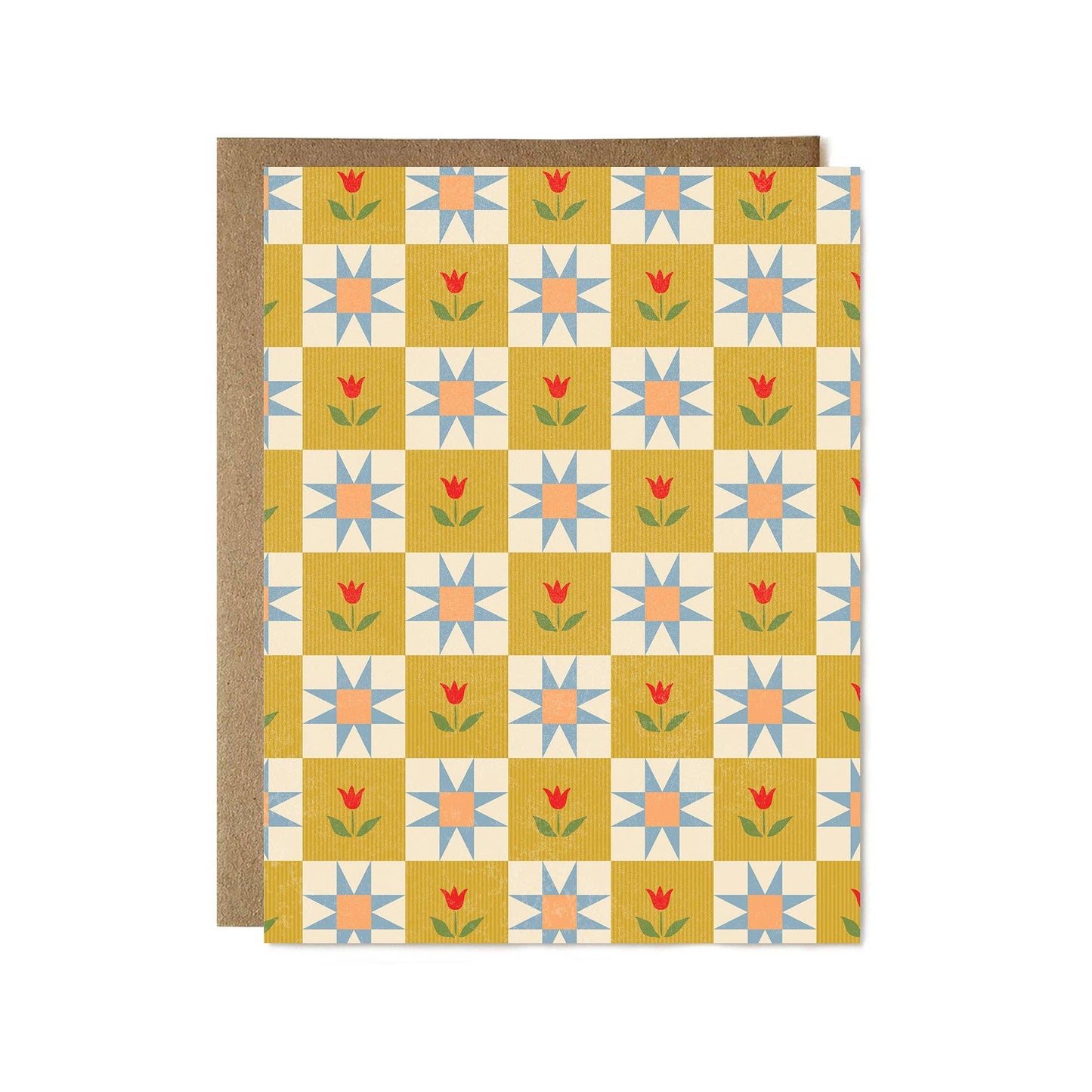 Spring Tulip Quilt card