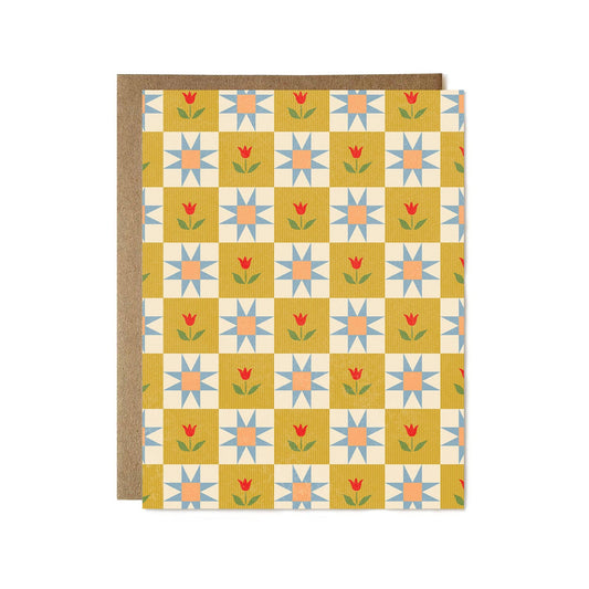 Spring Tulip Quilt card