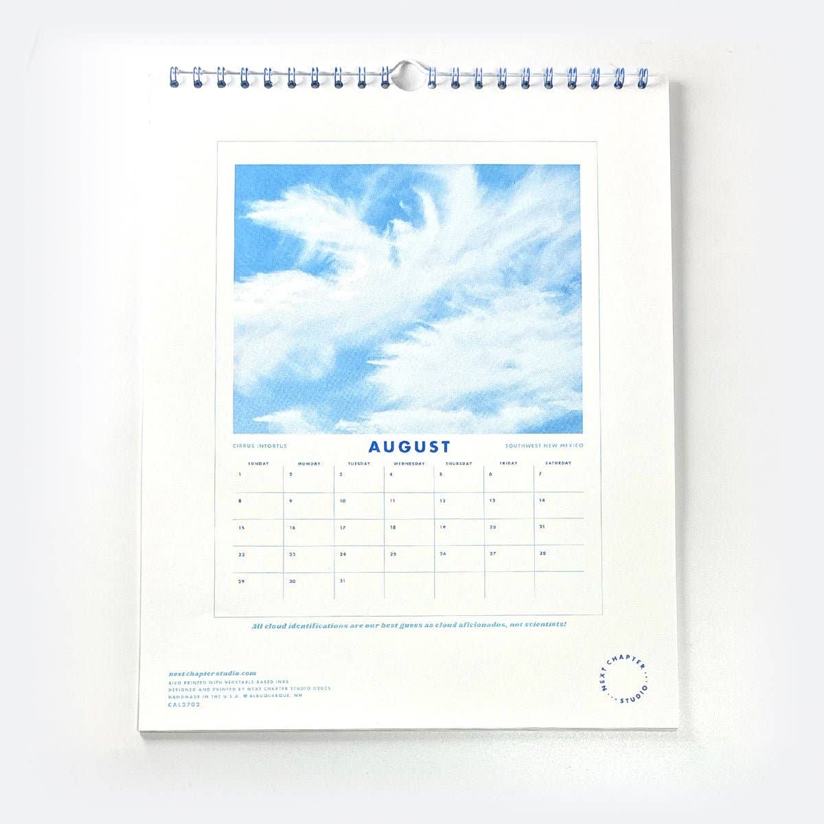 2027 Clouds Risograph Wall Calendar