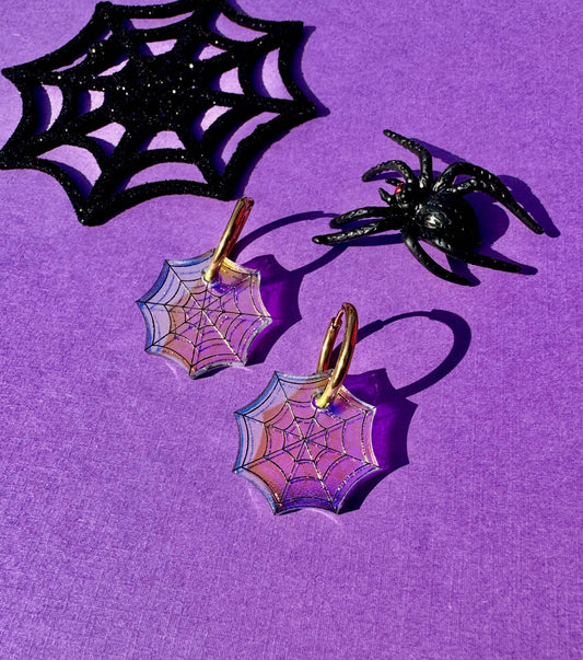 Mini Spiderweb Earrings