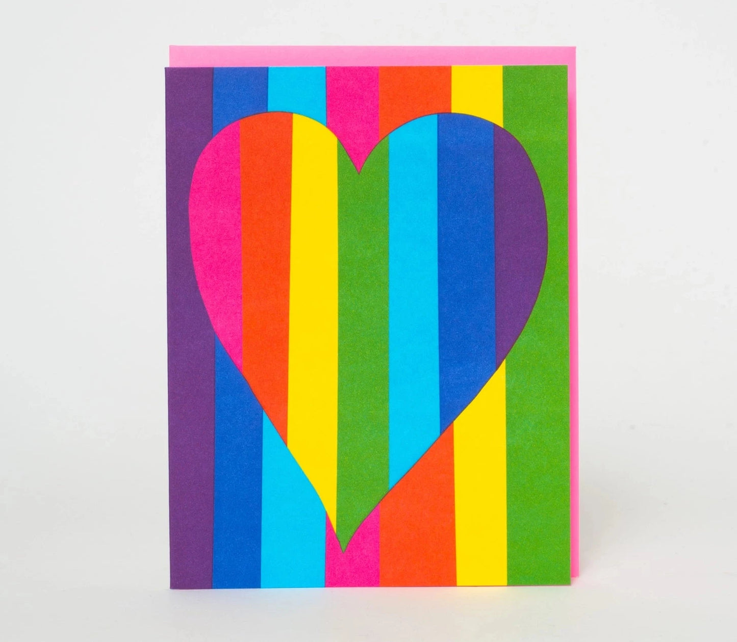 Rainbow Heart card