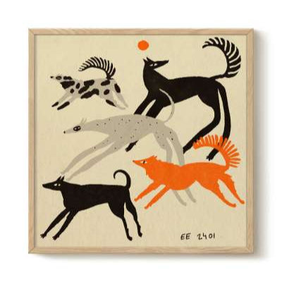 Running Dogs print