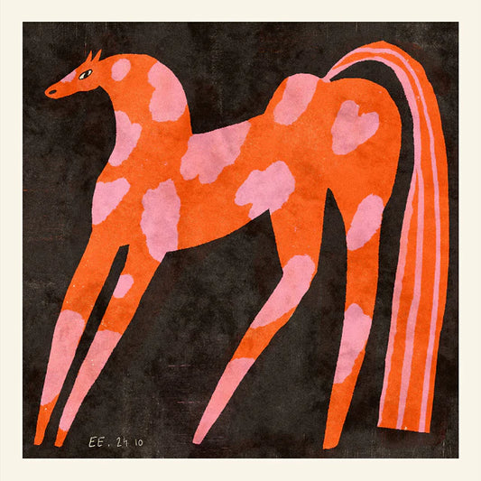 Strawberry Sky Horse print