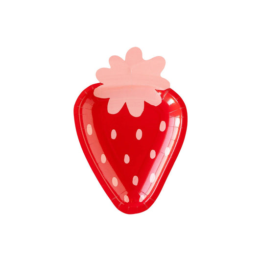 Strawberry Shaped Paper Plate